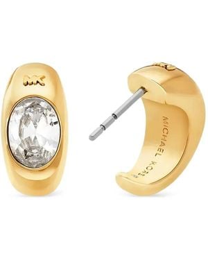 Michael Kors ジルコニア フープピアス - メタリック