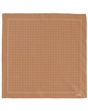 Tom Ford Polka-Dot Scarf - Natural