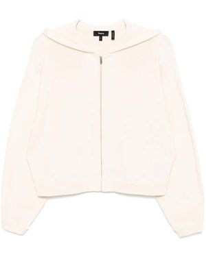 Theory Hooded Zip-Up Jacket - White