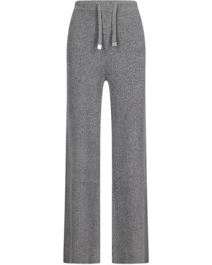 Not Shy Pantalon À Lien De Resserrage À La Taille - Gris
