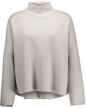 Allude Kaschmirpullover mit Stehkragen - Grau