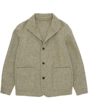 Fortela Scotland Herringbone Jacket - Natural
