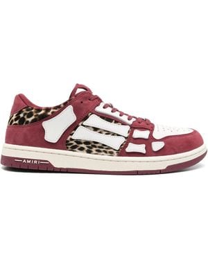 Amiri Leopard Trainers - Pink