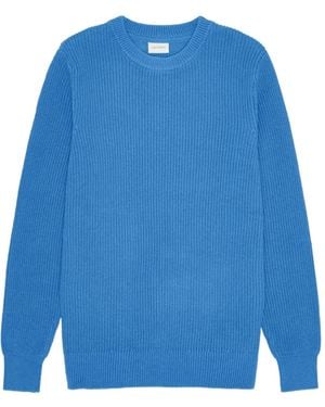 Les Deux Gary Ribbed Jumper - Blue