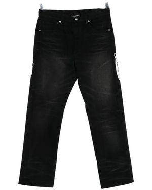 Warren Lotas Faded-Effect Jeans - Black
