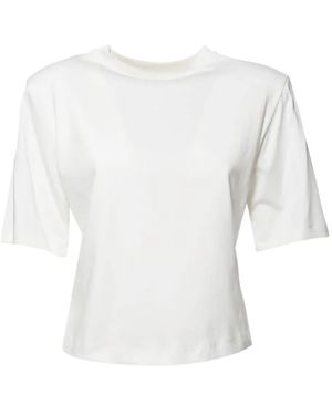 Nineminutes クロップド Tシャツ - ホワイト