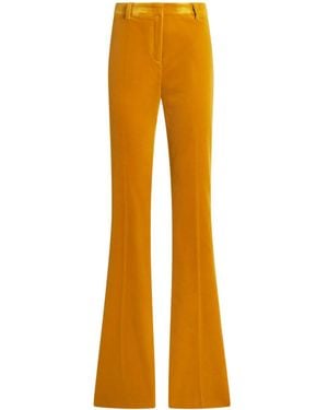 Etro Velvet Trousers - Orange