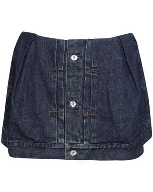 Sacai Mid-Rise Skort - Blue