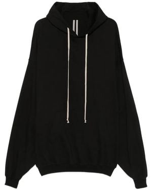 Rick Owens Hun Drawstring Hoodie - Black