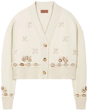 Alanui Ocean Dream Cardigan - Natural