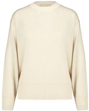 120% Lino Crew-Neck Wool Jumper - Natural
