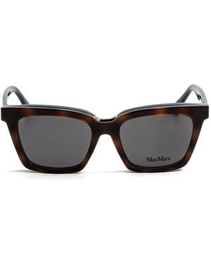 Max Mara Brille Mit Eckigem Gestell - Schwarz