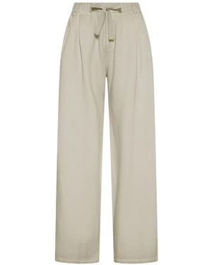 Deha Pleated Drawstring Pants - White