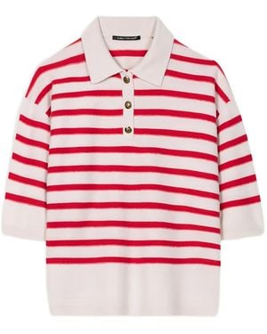 Luisa Cerano Polo À Rayures - Red