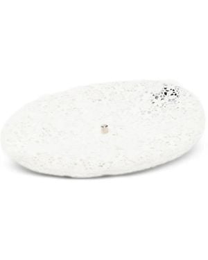 Maison Michel Basco Con Placca Logo - Bianco