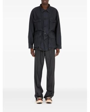 Maison Margiela Patch-Pocket Shirt Jacket - Black