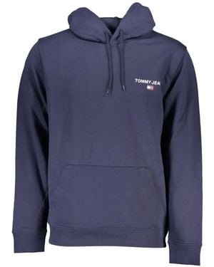 Tommy Hilfiger Chest Logo-Print Hoodie - Blue