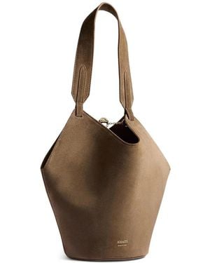 KHAITE Bolso Shopper Lotus Mini - Marrón