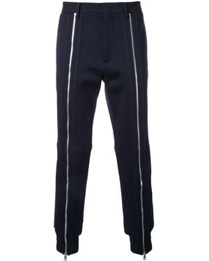 Juun.J Zipped Detail Trousers - Blue