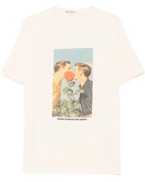 JW Anderson Graphic-Print T-Shirt - White