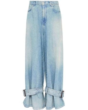 JW Anderson Buckled Jeans - Blue