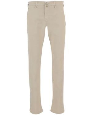 Jacob Cohen Pantalones Con Parche Del Logo - Neutro