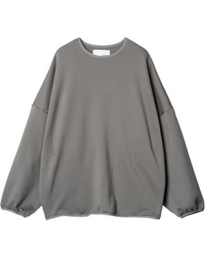 Yoshio Kubo Fleece-Lined Relaxed-Fit Sweatshirt - Grey