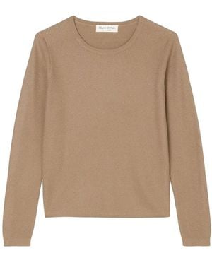 Marc O' Polo Ribbed Long-Sleeve Jumper - Natural