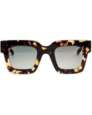 Kaleos Eyehunters Simone 3 Tortoiseshell Square Sunglasses - Black