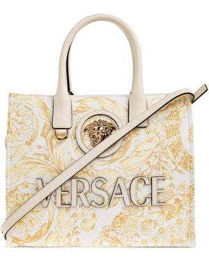Versace ラ メドゥーサ ハンドバッグ S - ナチュラル