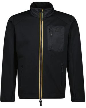 K-Way Lecrey Double-Zip High-Neck Jacket - Black