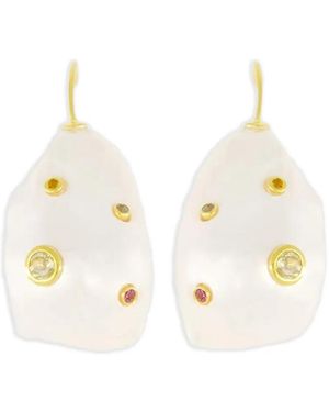 Lizzie Fortunato Eros Gemstone Earrings - White
