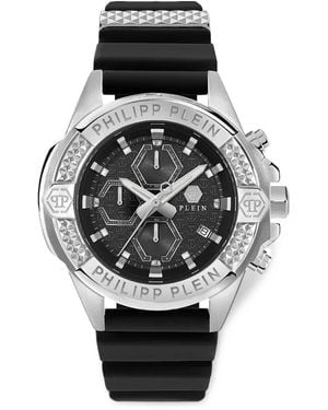 Philipp Plein The $Kull Chrono 44Mm Watch - Black