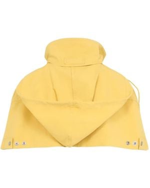 Prada Bracelet En Tissu Technique Avec Finitions En Peau Lainée - Jaune