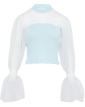 CFCL Jersey Corto Con Cuello Vuelto - Blanco