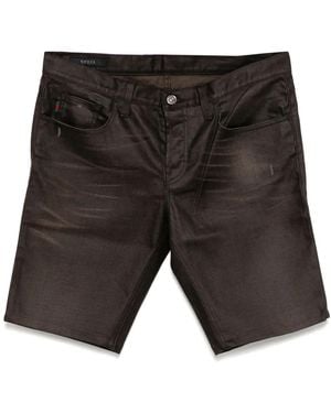 Gucci Pantalones vaqueros cortos - Gris