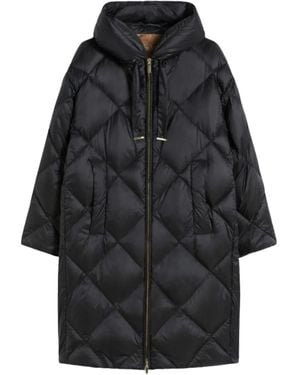 Max Mara フーデッド キルティングコート - ブラック