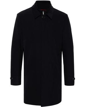 Fay Layered-Effect Coat - Blue
