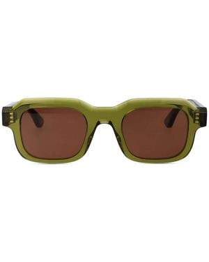 Thierry Lasry Rectangle-Frame Sunglasses - Brown