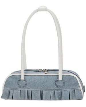 Marge Sherwood X Peanuts Ruffled Boston Shoulder Bag - Blue
