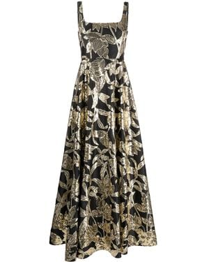 Marchesa Lotus Abendkleid Mit Pailletten - Weiß