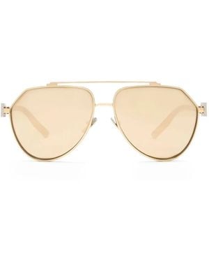 Dolce & Gabbana Pilot-Frame Sunglasses - Natural