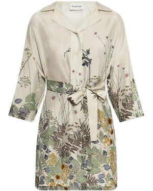 Munthe Ratana Floral-Print Dress - White