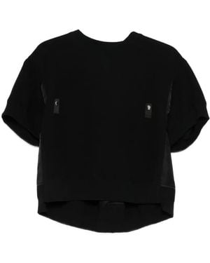 Sacai Panelled Sweatshirt - Black