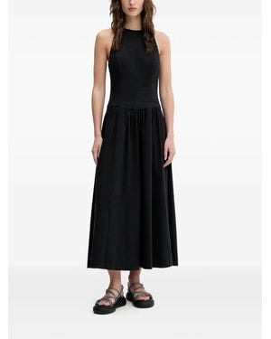 Abercrombie & Fitch A-Line Halterneck Midi Dress - Black