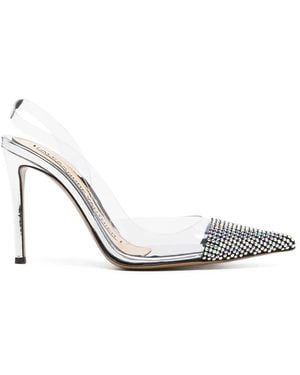 Alexandre Vauthier Amber Ghost 100Mm Court Shoes - Metallic