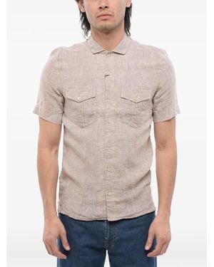 Corneliani Saharan Short-Sleeve Shirt - Gray