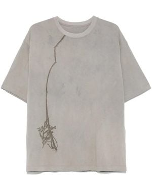 Ziggy Chen T-Shirt Imprimé - Gris