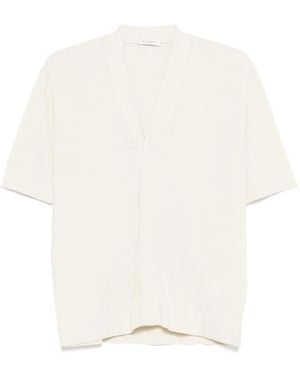Paolo Pecora Kurzärmeliger Cardigan - Weiß