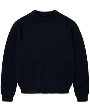 Edwin Pull Ellis En Maille Intarsia - Bleu